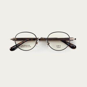 Saga Wafujii Wood Glasses (Godot Black)